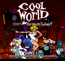 Cool World (USA) Title Screen